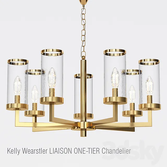 Kelly Wearstler LIAISON ONE-TIER Chandelier 7 3ds Max