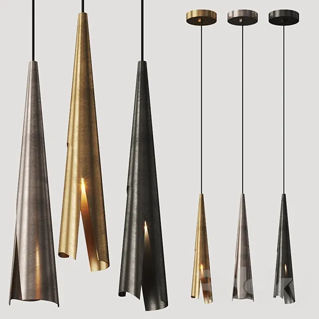 Kelly Wearstler Pelle Pendant Lamp 3ds Max