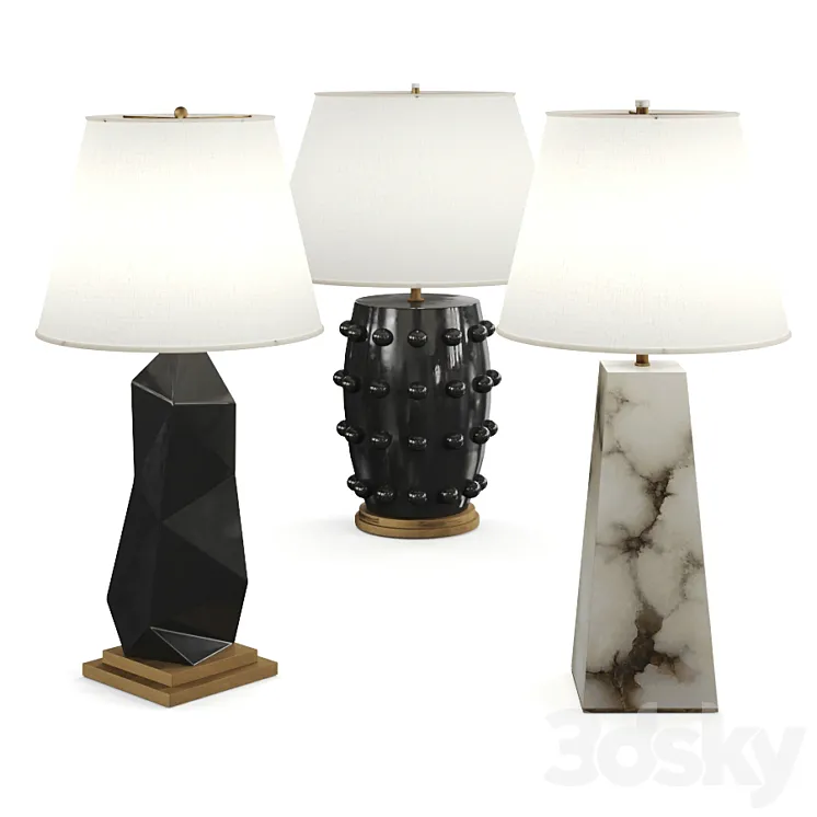 Kelly Wearstler Table Lamps 3DS Max