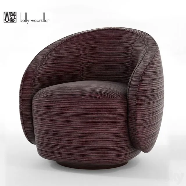 Kelly Wearstler Wetherly Swivel Chair 3dsMax Model