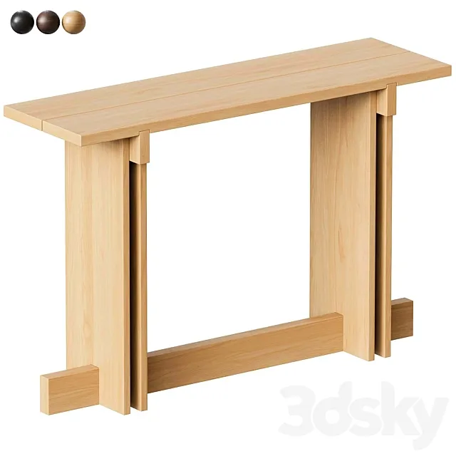 Kendo Mobiliario Rectangular console table 3dsMax Model