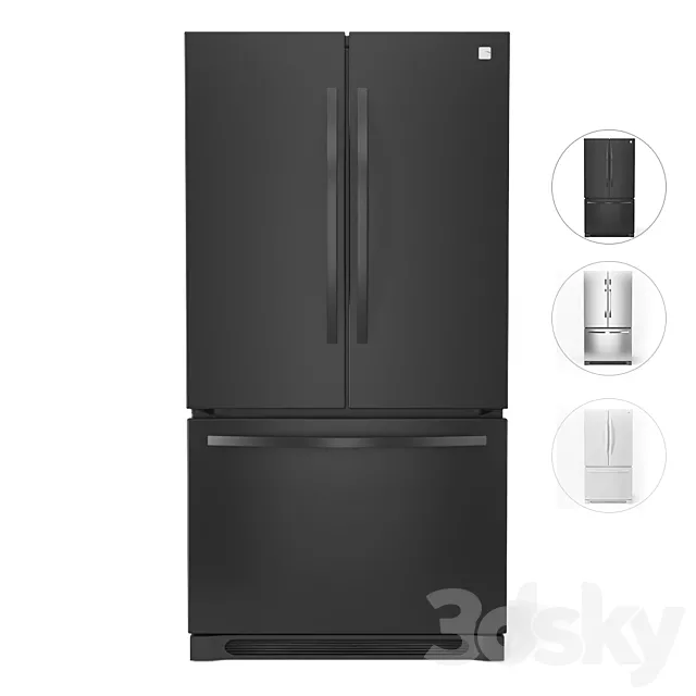 Kenmore 27.6 cu. ft. French Door Refrigerator 3ds Max