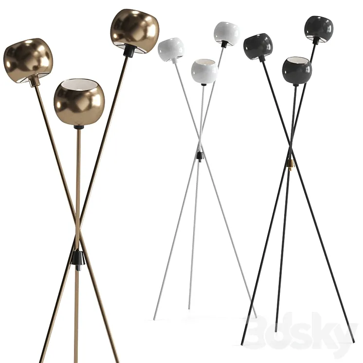 Kenner Tripod Floor Lamp 3DS Max