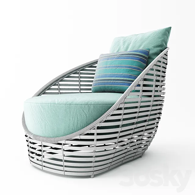 Kenneth Cobonpue Oasis Lounge Chair 3DS Max Model