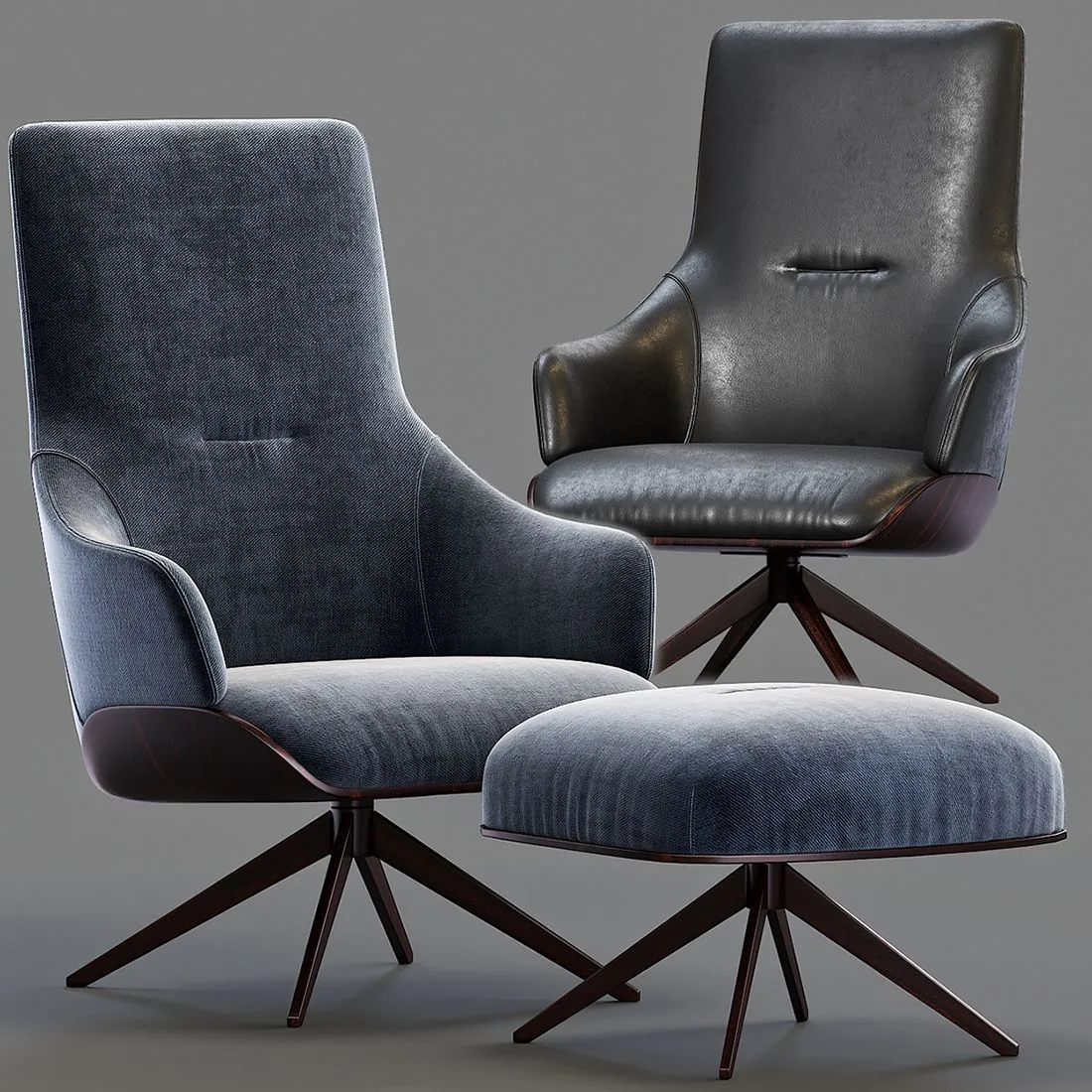 Kensington Molteni & C Armchair 3dsMax Model