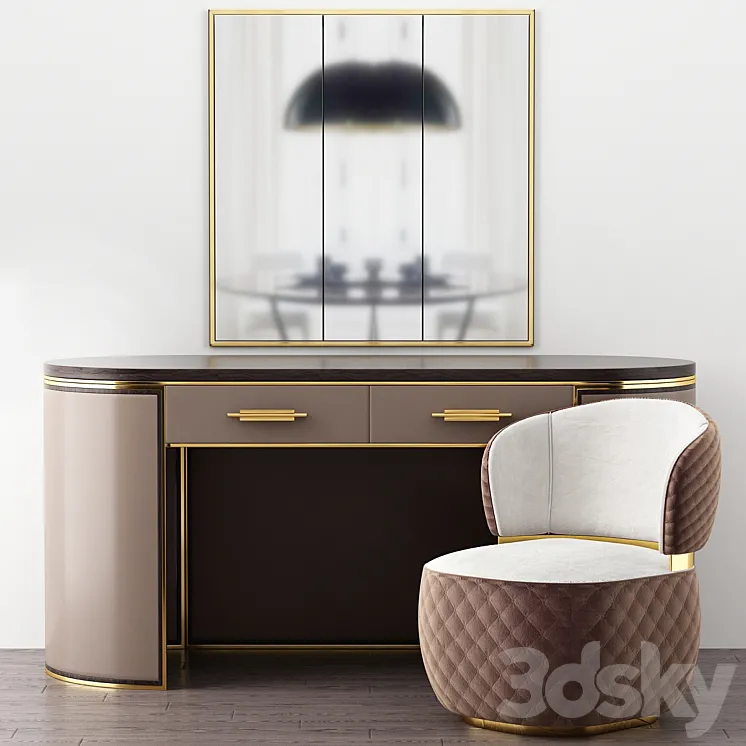 Kent Writing Desk Frato Interiors 3DS Max