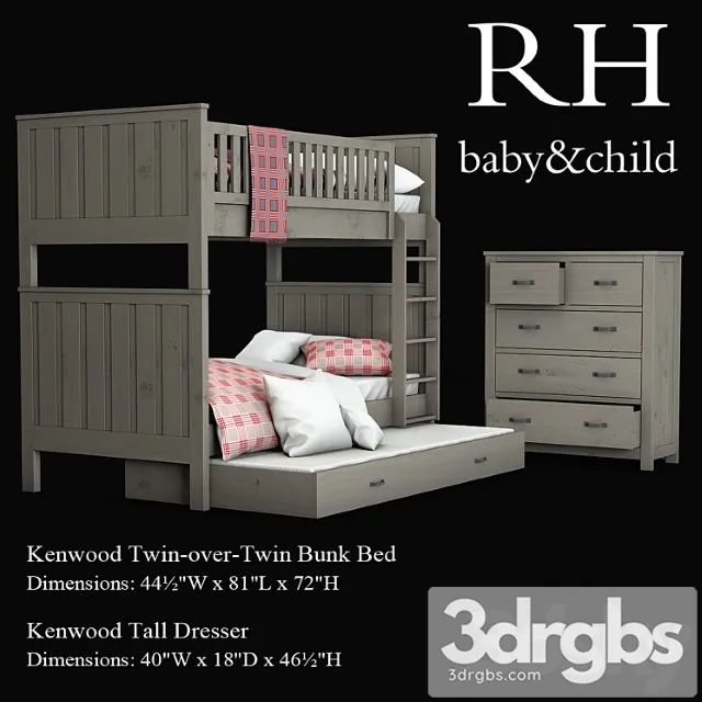 Kenwood Twin Over Twin Bunk Bed 3dsmax Download