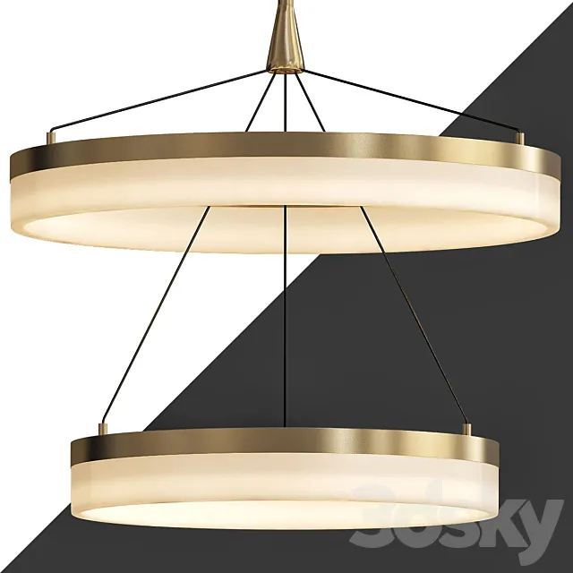 Keplar 1 Light 24 Gold Pendant 3DSMax File