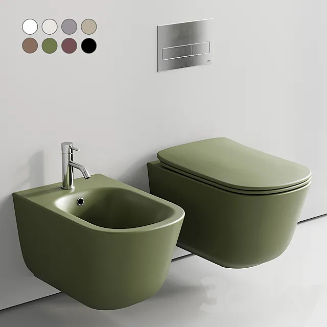 Kerasan Tribeca Wall-Hung WC 3ds Max