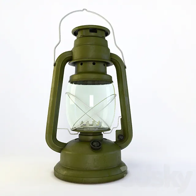 Kerosene lamp 3DS Max Model