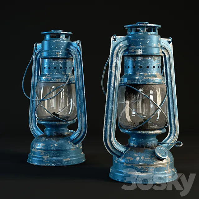 Kerosene lamp 3DS Max Model