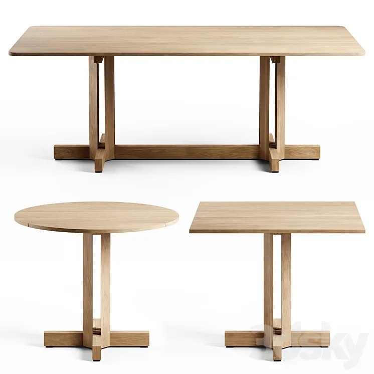 Kettal – Altar dinning table (set) 3DS Max Model