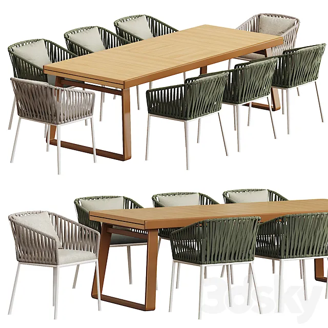 Kettal | BITTA dining table 3DS Max Model