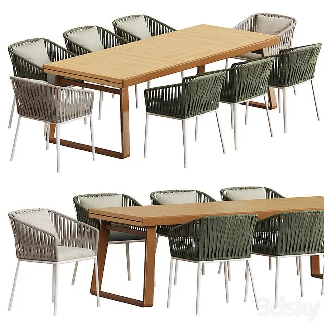Kettal BITTA dining table 3dsMax Model