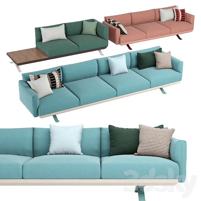 kettal boma sofa 3ds Max