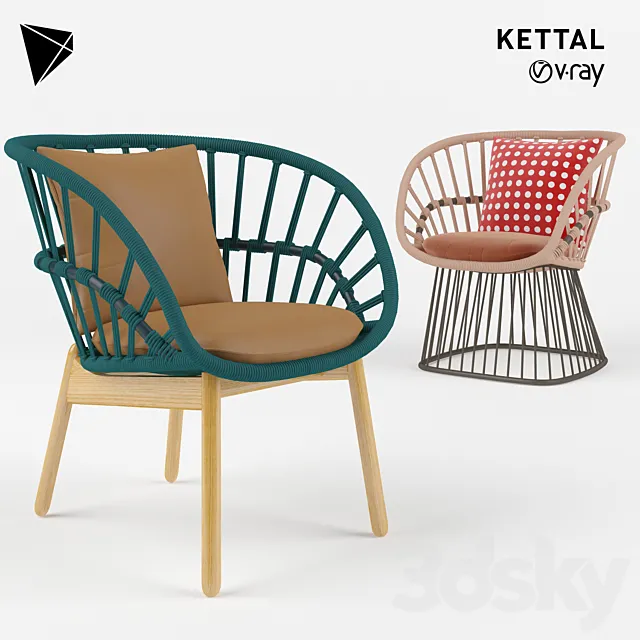 Kettal Cala Dining Chair 3ds Max