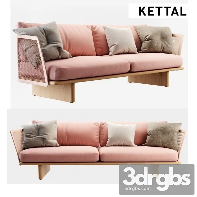 Kettal Mesh 3 Seater Sofa 3dsmax Download