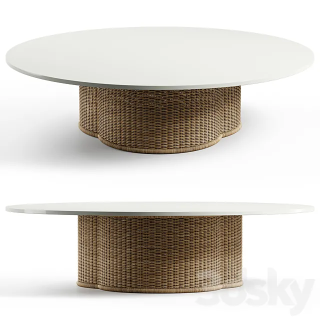 Kettal – Vimini Side Table D135 3ds Max