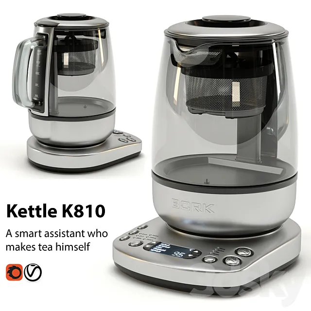 Kettle BORK K810 3DS Max Model