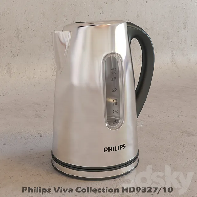 Kettle Philips Viva Collection HD9327-10 3DSMax File
