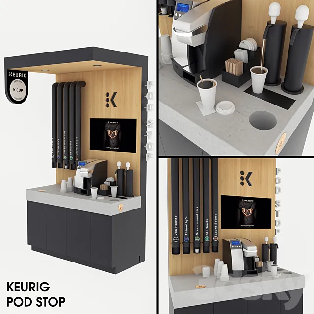 Keurig Pod Stop 1 3ds Max