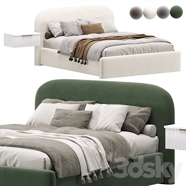 Kevia Bed 160 By Divan.ru _ Kevia Bed 3ds Max