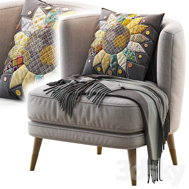 Key West Armchair by Capital 3DS Max Model
