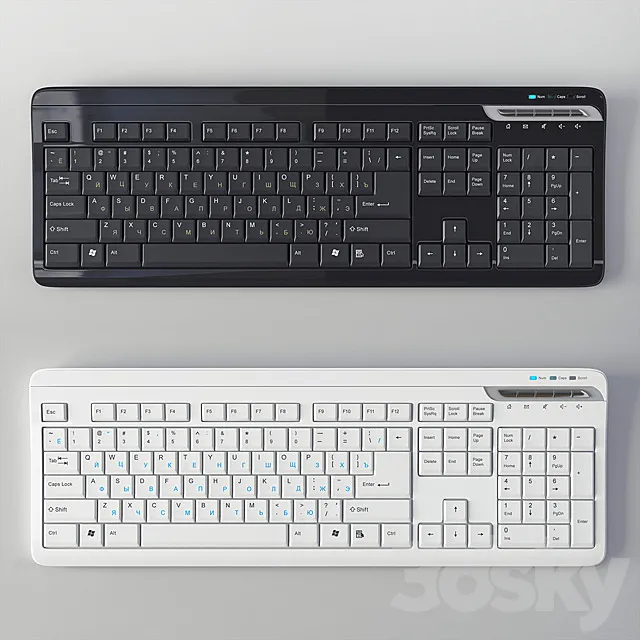 Keyboard BTC 3DS Max Model