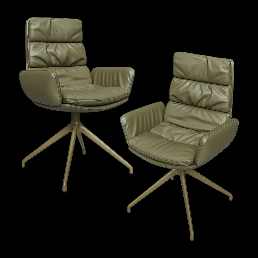 KFF – Chair with armrests Arva 3ds Max