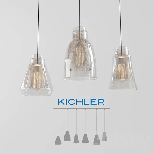 Kichler Evie 6 Light Chandelier 3DS Max Model