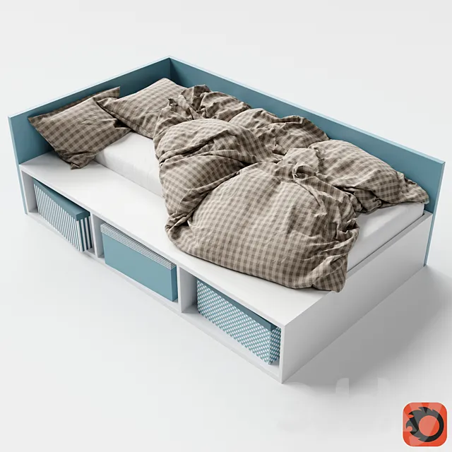 Kid Bed 3DS Max Model