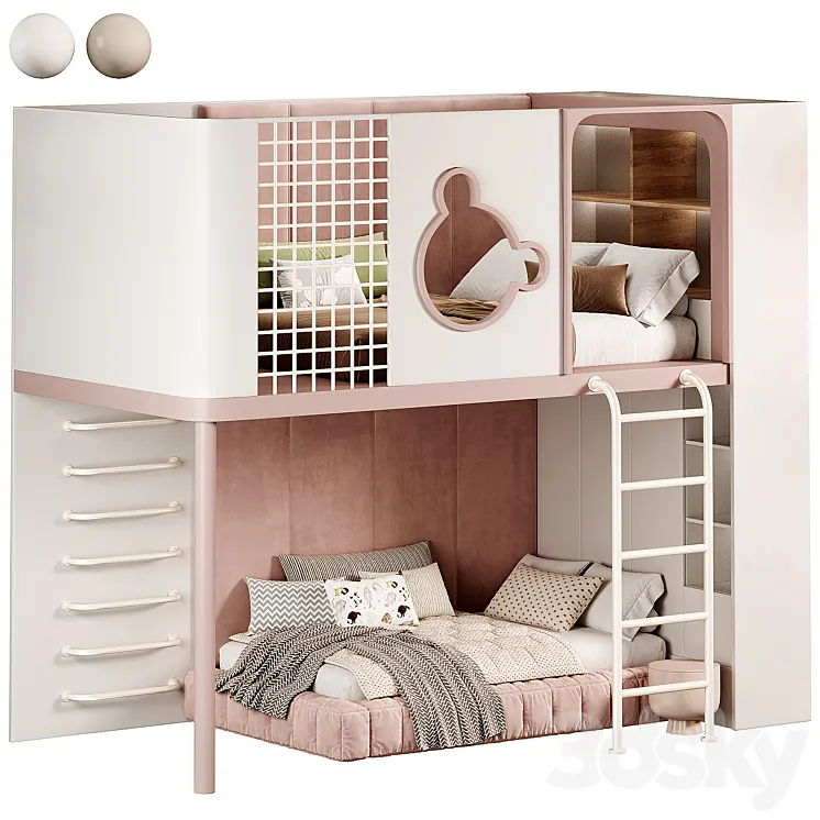Kids bedroom 01 3DS Max Model