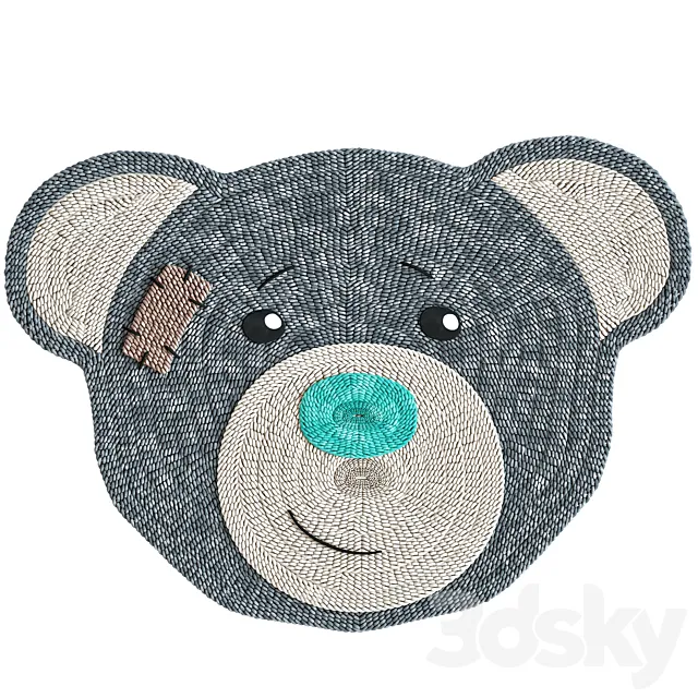 Kids carpet Bunny 3DS Max Model