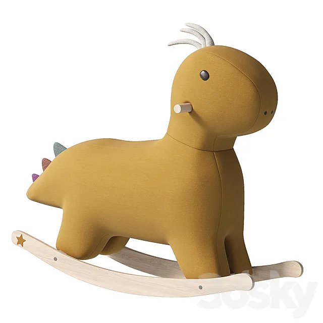 Kids Concept Rocking Chair Dinosaur 3ds Max