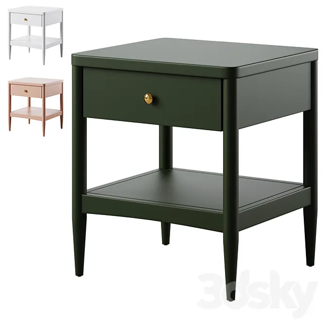 Kids Hampshire Nightstand by Crate and Barrel _ Crate and Kids 3DSMax File
