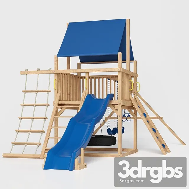 Kids Outdoor Play Equipment Wood 3dsmax Download