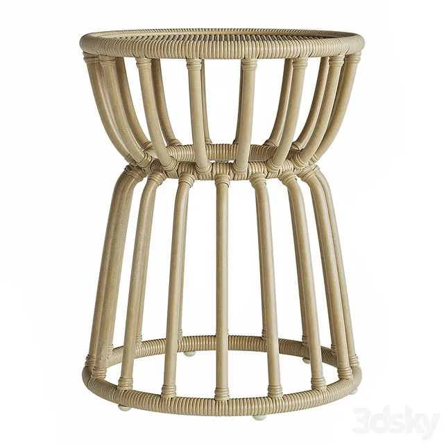 Kids Rattan Nightstand 3dsMax Model