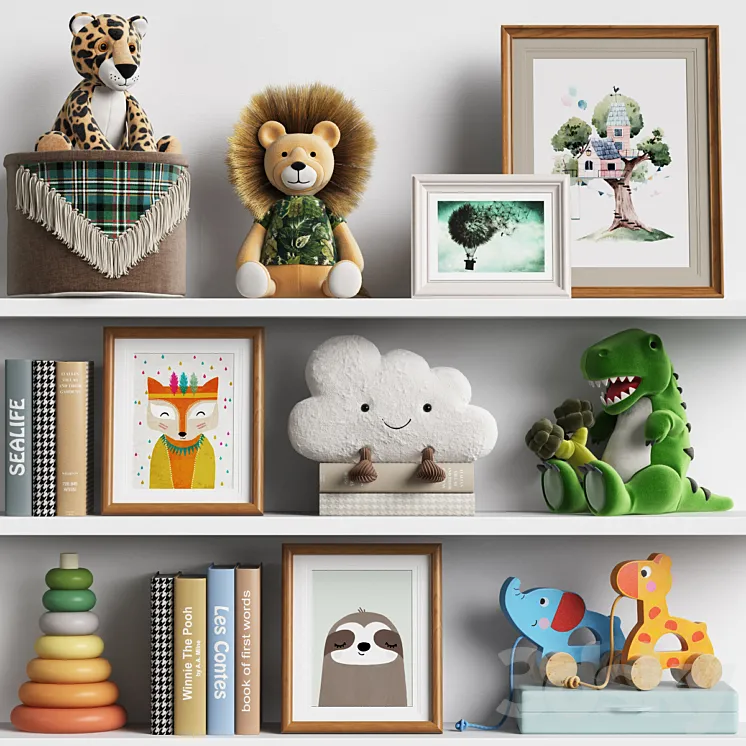 Kids Room Decor 09 3DS Max