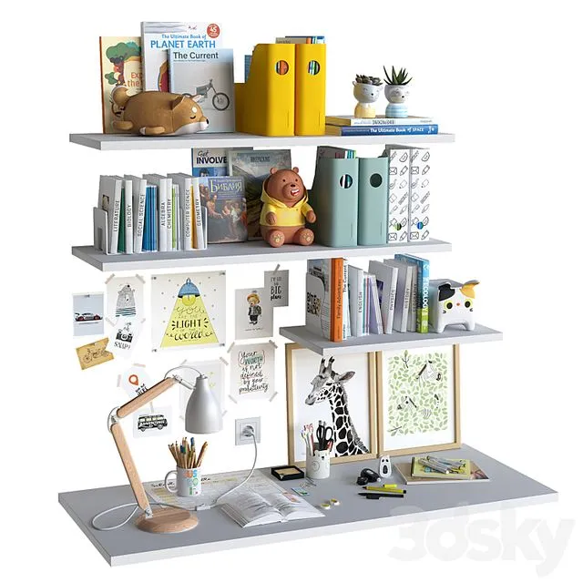 Kids Room Decor GBS06 3dsMax Model