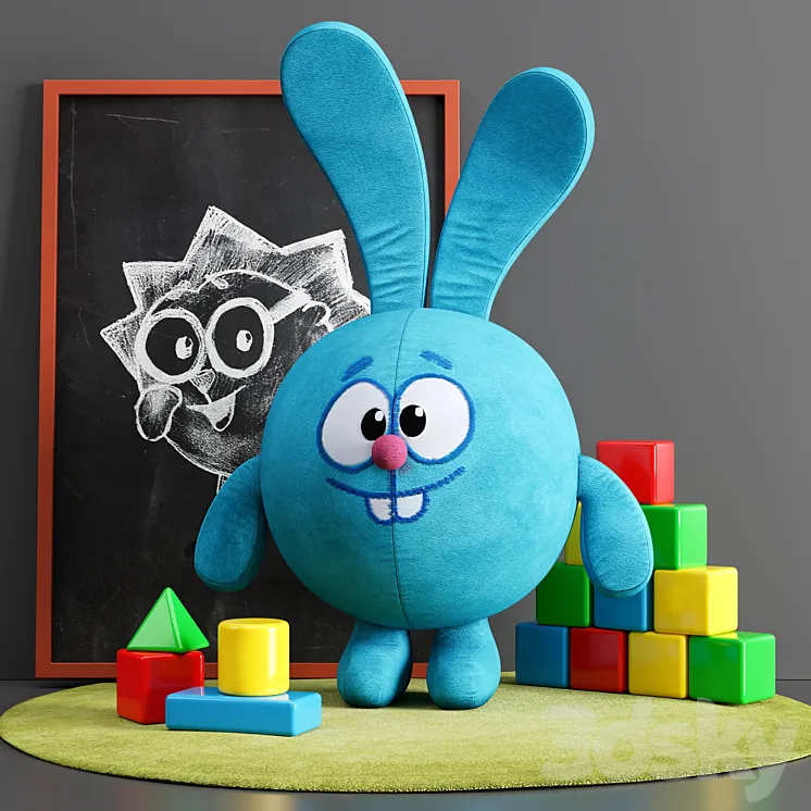 Kids toys set 3DS Max