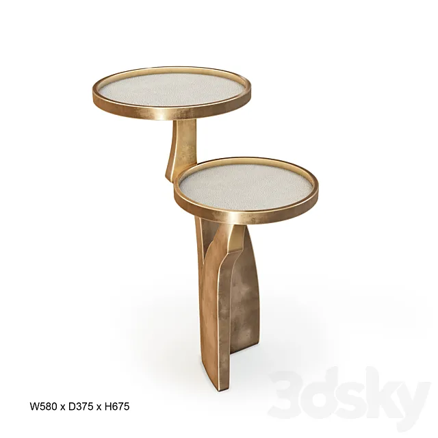 Kifu Paris Chital Side table 3DS Max Model