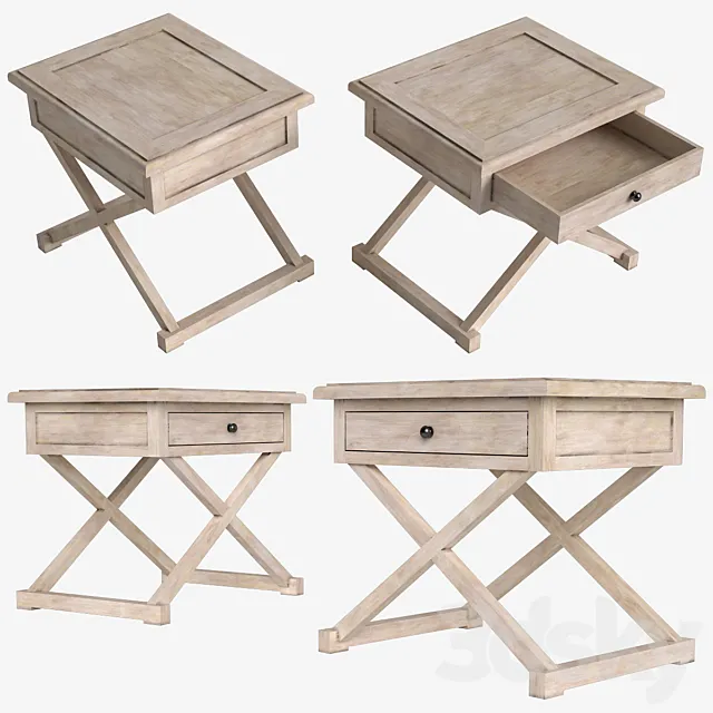 KILMORY BEDSIDE TABLE_Gramercy Home_701.002-DA 3ds Max