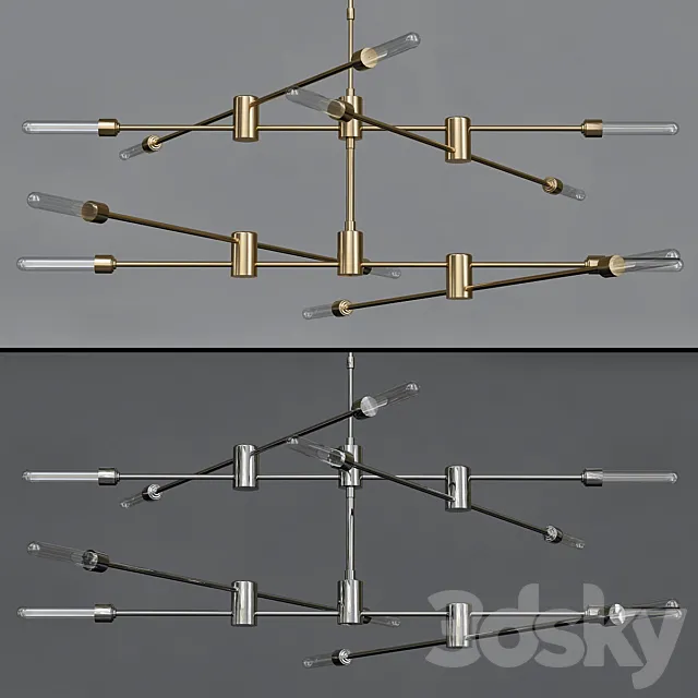 Kinetic chandelier collection 3ds Max
