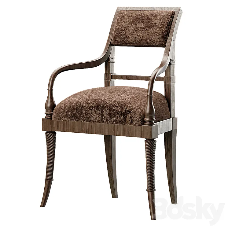 King george iii arm chair 3DS Max