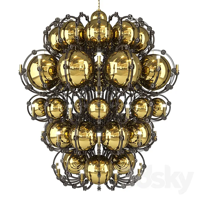 KING XL CHANDELIER 3ds Max