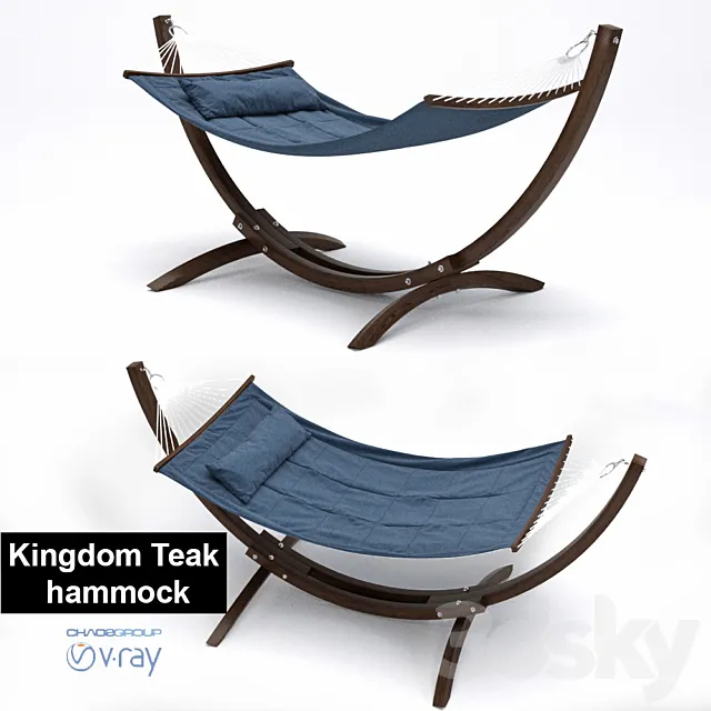 kingdom Teak hammock 3DS Max Model