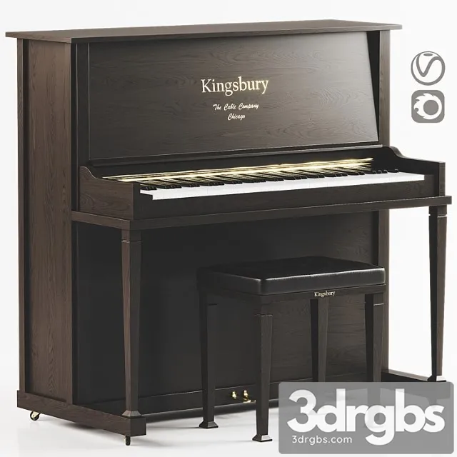 Kingsbury piano set 3dsmax Download