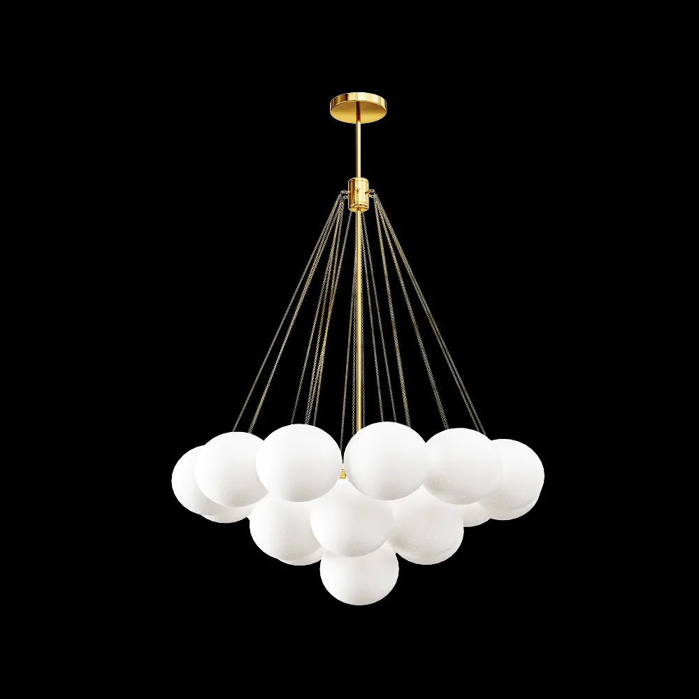 Kink light – Chandelier Christa gold 3ds Max