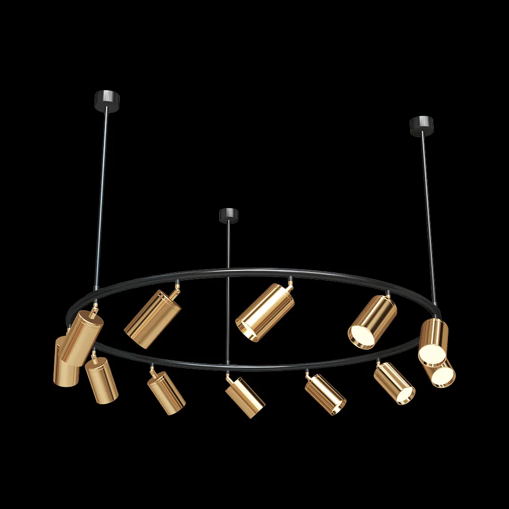 Kink light – Chandelier Kaiko 07615-12 3ds Max