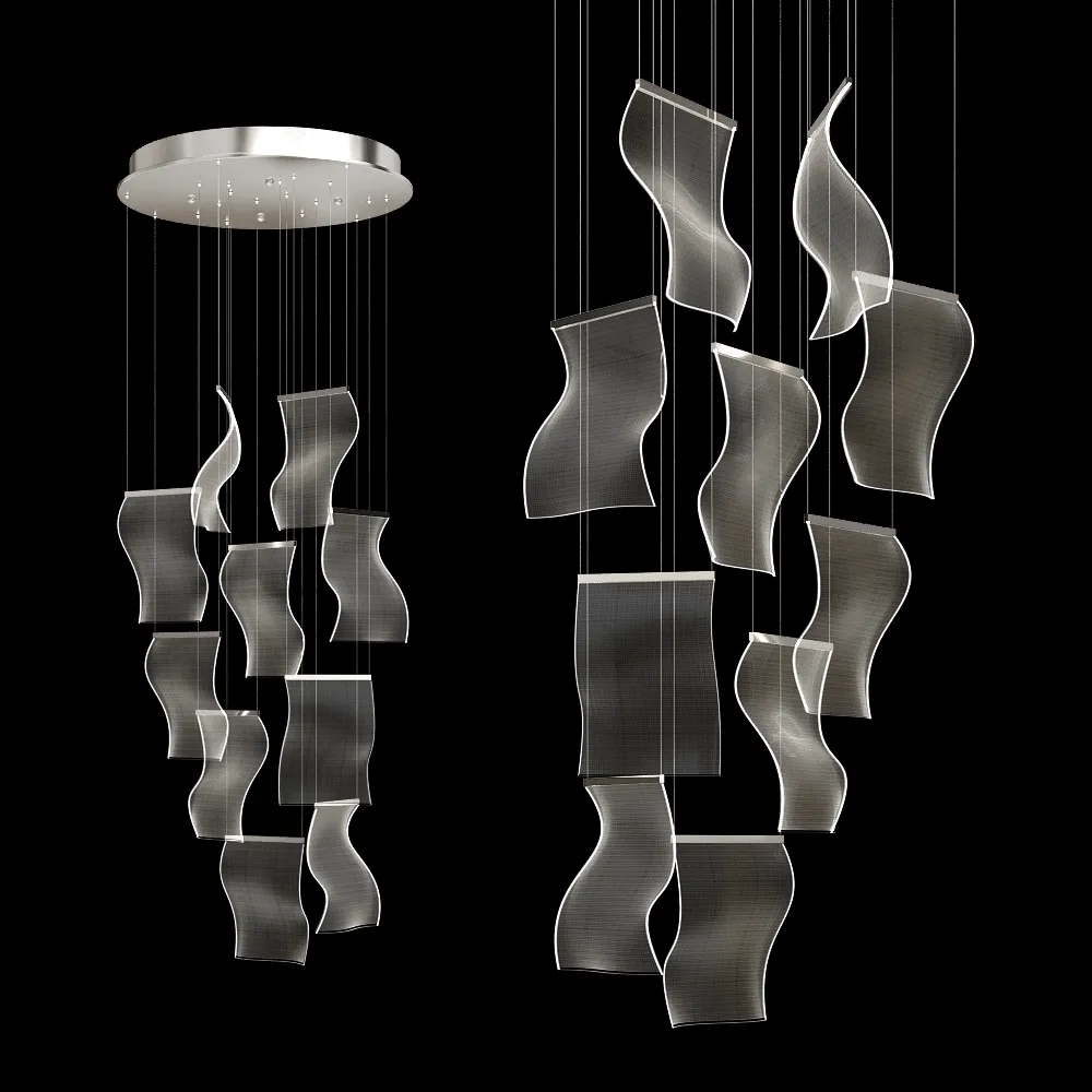 Kink light – Chandelier Liora 08035-10A02 3ds Max